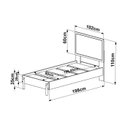 Ver imagem 2 de Cama de Solteiro 102cm com Cabeceira em Palhinha Oslo Artesano