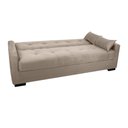Ver mais imagens de Sofá Cama Tone 203cm Reclinável Manual Suede Bege - Sallar Home