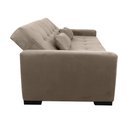 Ver imagem 7 de Sofá Cama Tone 203cm Reclinável Manual Suede Bege - Sallar Home