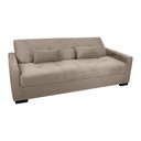 Ver imagem 1 de Sofá Cama Tone 203cm Reclinável Manual Suede Bege - Sallar Home