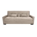 Ver imagem 4 de Sofá Cama Tone 203cm Reclinável Manual Suede Bege - Sallar Home