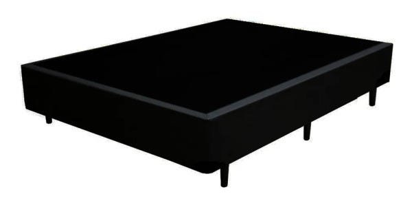 Base Box Viúva Courino Preto 128x188x40 - 2