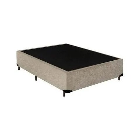 Base Box Viúva Suede Bege 128x188x40