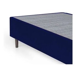 Base Box Viúva Suede Azul 128x188x40 - 2