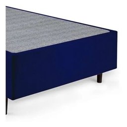 Base Box Viúva Suede Azul 128x188x40 - 3
