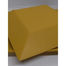 15 Prato Quadrado Refeição Multiuso Lanche Amarelo Casa - 8