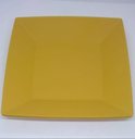 Ver imagem 7 de 15 Prato Quadrado Refeição Multiuso Lanche Amarelo Casa