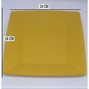 Ver imagem 5 de 15 Prato Quadrado Refeição Multiuso Lanche Amarelo Casa