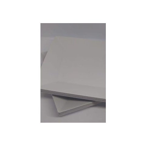 15 Prato Quadrado Refeição Multiuso Lanche Branco Casa