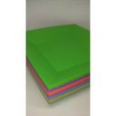 Ver imagem 3 de 15 Prato Quadrado Refeição Multiuso Lanche Colorido Casa