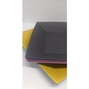 Ver mais imagens de 15 Prato Quadrado Refeição Multiuso Lanche Colorido Casa