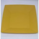 Ver imagem 4 de 20 Prato Quadrado Refeição Multiuso Lanche Amarelo Casa