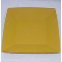 Ver imagem 7 de 20 Prato Quadrado Refeição Multiuso Lanche Amarelo Casa