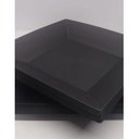 Ver imagem 1 de 20 Prato Quadrado Refeição Multiuso Lanche Preto Casa