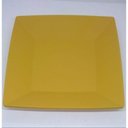 Ver imagem 4 de 50 Prato Quadrado Refeição Multiuso Lanche Amarelo Casa