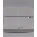 Ver imagem 6 de 50 Prato Quadrado Refeição Multiuso Lanche Branco Casa