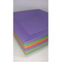 Ver imagem 2 de 50 Prato Quadrado Refeição Multiuso Lanche Colorido Casa