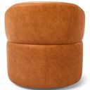 Ver imagem 7 de Kit 02 Poltronas Giratória Orgânica para Sala Living Helena L02 Couríssimo Canela - Lyam Decor