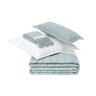 Kit Cobre Leito Diana King Verde Malva 2,60 X 2,80 M 5 Peças - 1