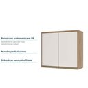 Ver imagem 2 de Armário Aéreo 80cm 2 Portas 1 Prateleira Mel Vanilla