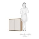 Ver imagem 4 de Armário Aéreo 80cm 2 Portas 1 Prateleira Mel Vanilla