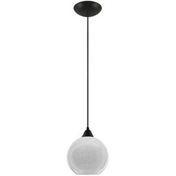 Pendente Preto com Bola Americana Transparente Gde Art Pop - 1