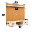 Ver imagem 3 de Painel para Tv até 45 Polegadas 2 Portas Prateleira