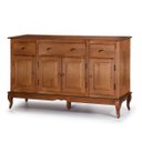 Ver imagem 1 de Balcão Buffet 4 Portas 3 Gavetas 60805 Hannover Linz Móveis - Imbuia Glazer