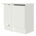 Ver imagem 1 de Balcão Armário de Cozinha de Canto 100% MDF com Tampo Branco Smart Madesa