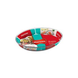 Assadeira Oval Grande Vidro 4 Litros Marinex - 4