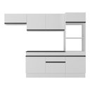 Ver imagem 5 de Armário de Cozinha Compacta 4 Peças com Rodapé Mp2176 Made Multimóveis Branco/preto