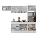 Ver imagem 4 de Armário de Cozinha Compacta 4 Peças com Rodapé Mp2176 Made Multimóveis Branco/preto