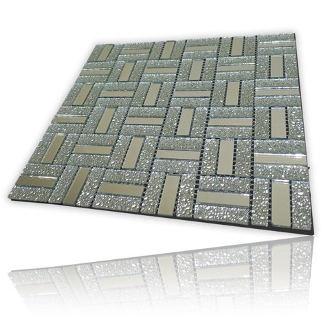 Pastilha De Vidro Adesiva Kit 20 Uni Parede Banheiro Box Sala Decorativa Moderna Reforma Requintado 