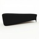 Ver imagem 5 de Puff Recamier Decorativo Orgânico Lavie 140cm Premium Bouclê Preto - Abmaza