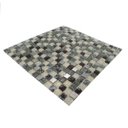 Ver imagem 4 de Pastilha de Vidro Craquelado Marrom Aço 30x30cm