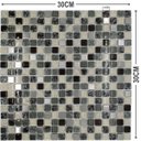 Ver imagem 6 de Pastilha de Vidro Craquelado Marrom Aço 30x30cm