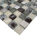 Ver imagem 5 de Pastilha de Vidro Craquelado Marrom Aço 30x30cm