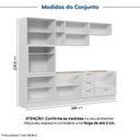 Ver imagem 4 de Cozinha Modulada 6 Peças sem Tampo com Cristaleira Marselha CabeCasa MadeiraOriginals