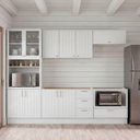 Ver imagem 1 de Cozinha Planejada 6 Peças sem Tampo com Cristaleira Marselha CabeCasa MadeiraOriginals Branco