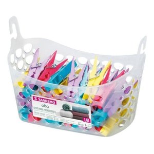 Cesto Para Prendedores 14x13cm Plástico 1,6l Oba Transparente Sanremo