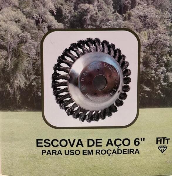 ESCOVA DE AÇO PARA ROÇADEIRA 6" (FiTt) - 5