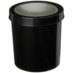 Lixeira Basculante Plástico Tampa Redonda 4,3L Preto Sanremo - 3
