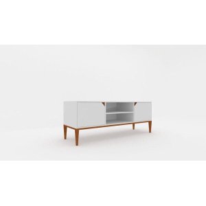 Rack Art Grande Branco para TV até Até 56 Polegadas Largura 135 cm:Branco/Unico
