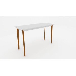 Escrivaninha e Aparador Branco Urban Largura 120cm:Branco/Unico
