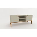 Ver imagem 1 de Rack Art Grande Nude 2 Portas 2 Nichos para TV até 56 Polegadas Largura 135 cm:Nude/Unico