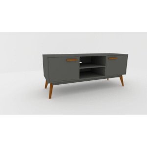 Rack Urban Grande Cinza para TV até 56 Polegadas Largura 135 cm:Nude/Unico
