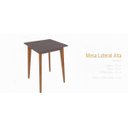 Ver imagem 4 de Mesa Lateral Alta Cinza Urban Largura 45 cm:Cinza/Unico