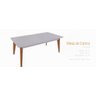 Mesa de Centro Retangular Urban Largura 90 cm:Branco/Unico - 2