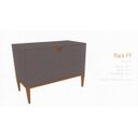 Ver imagem 2 de Rack Art Pequeno Cinza 2 Portas para TV até Até 56 Polegadas Largura 90 cm:Cinza/Unico