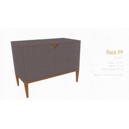 Rack Art Pequeno Cinza 2 Portas para TV até Até 56 Polegadas Largura 90 cm:Cinza/Unico - 2